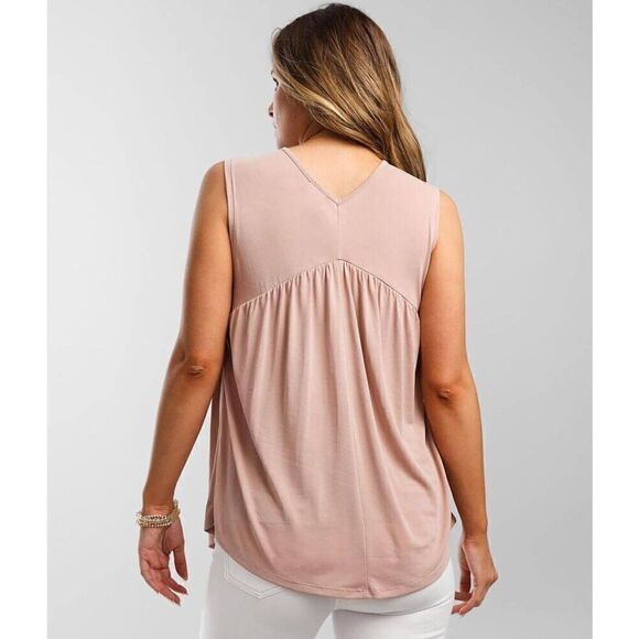 Buckle Black Mauve Dusty Rose Smoothing Shaping Tank Top Small - Picture 9 of 10